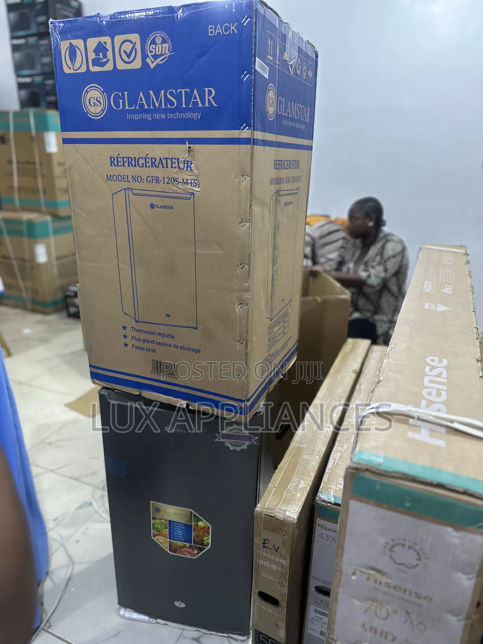 Glamstar 90l Space-Saving Single Door Fridge