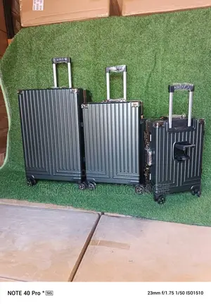 Solid Set of 3 Luggage Traveling Box