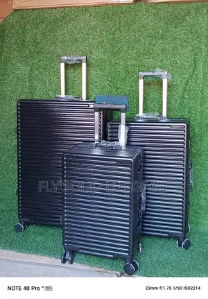 Set of 3 Solid Aluminum Luggage Box
