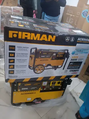 Original Firman Ac6000e2 Petrol Generator 3.5kva – New Stock