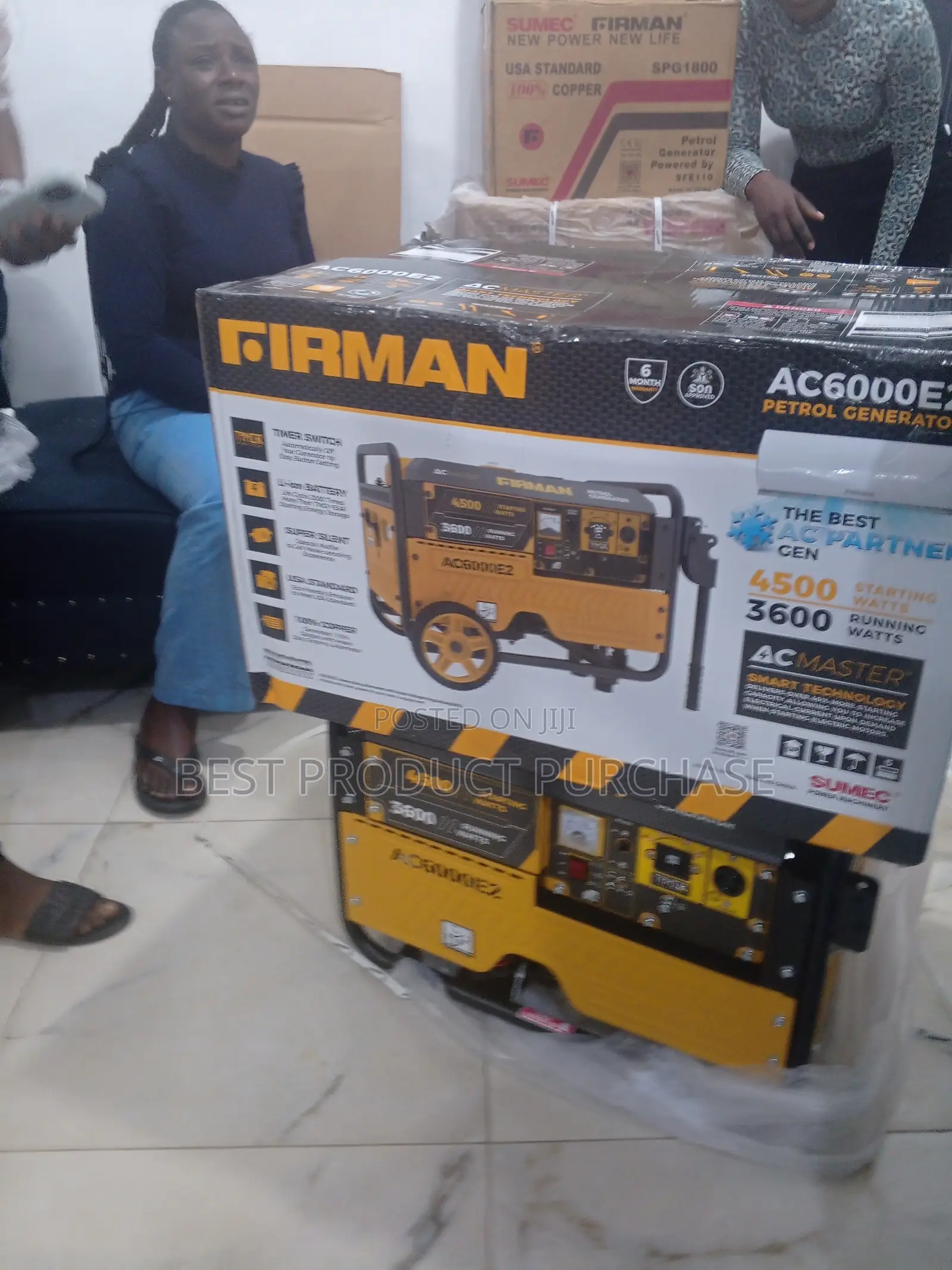 Firman Ac6000e2 3.5kva Petrol Generator (New) Full Package