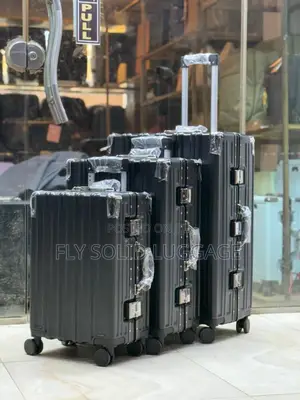 Solid Imported Original Aluminum Traveling Box Set of 3