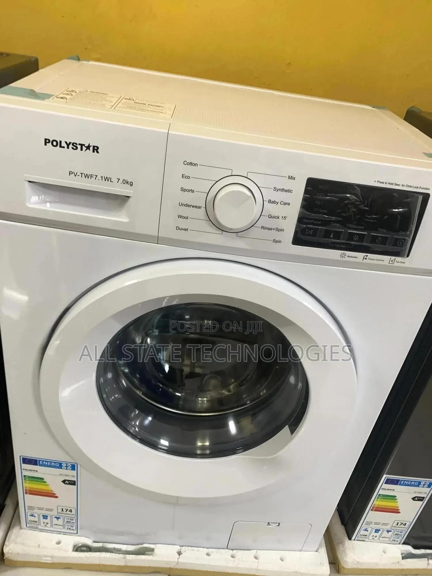 Polystar Front Load Washing Machine 6kg Capacity