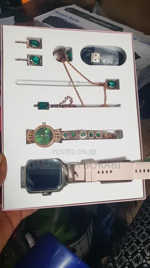 A58 Plus 8in1 Smartwatch 2.02” Combo Set With Jewelry Set