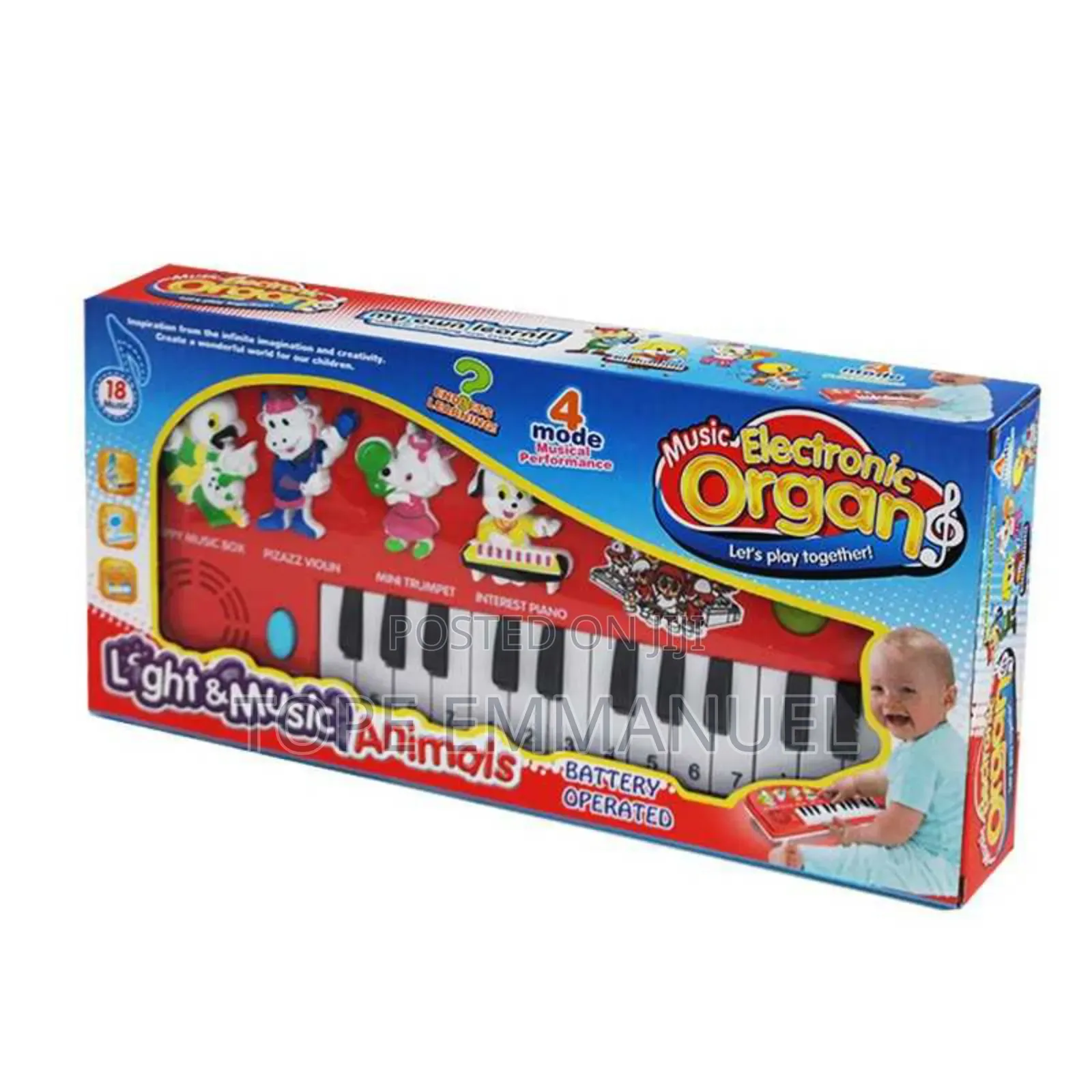 Kids Electronic Piano With Musical Light
