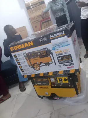 Brand New Firman Ac6000e2 Generator With Battery Wheels
