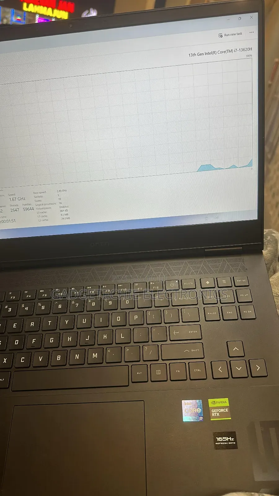 Laptop HP Omen 16 16GB Intel Core I7 SSD 1T