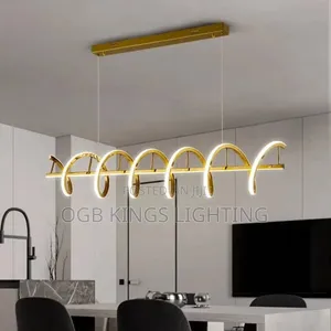 Gold Led Dining and Kitchen Pendant Light