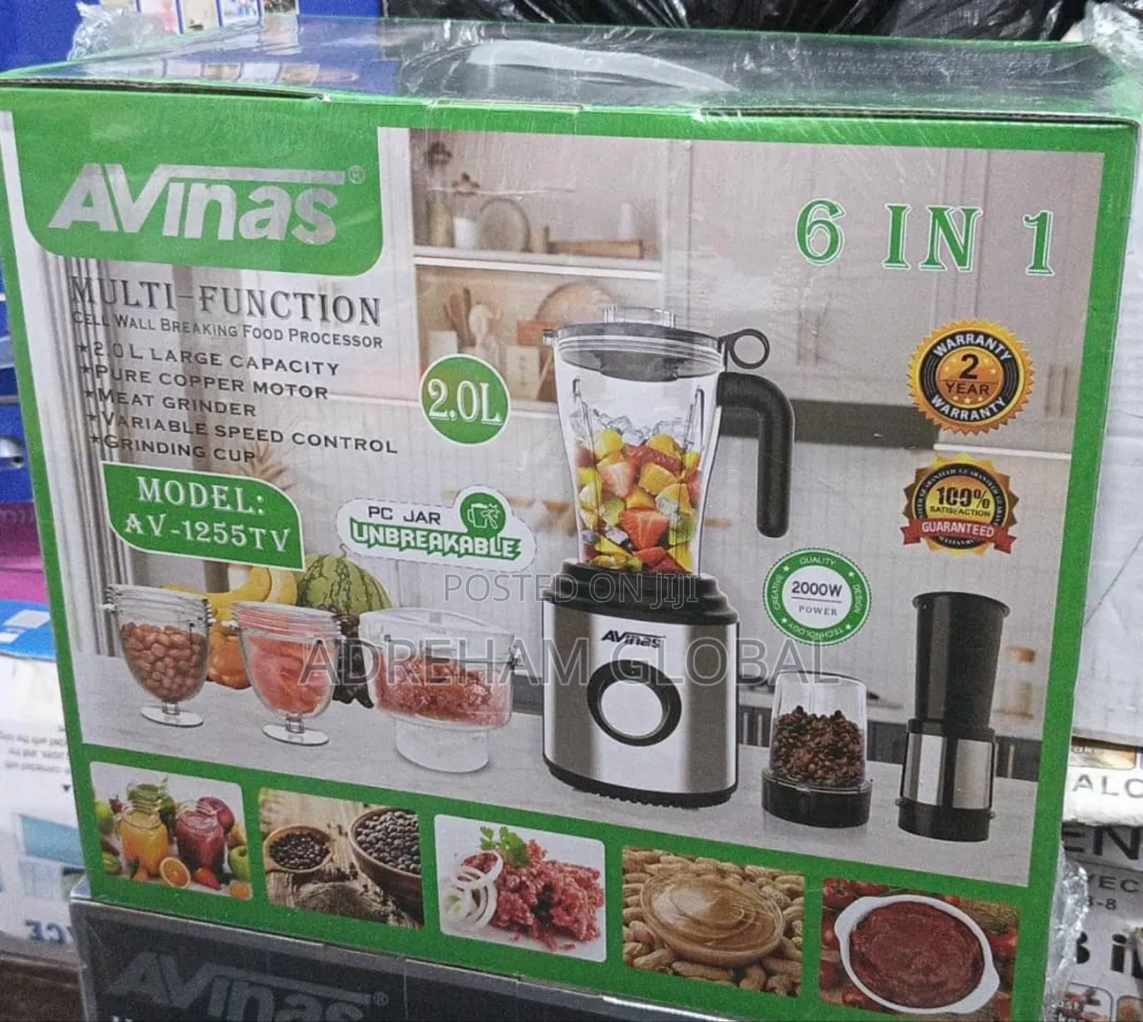 High Quality Avinas Blender 6 in 1, 2000w