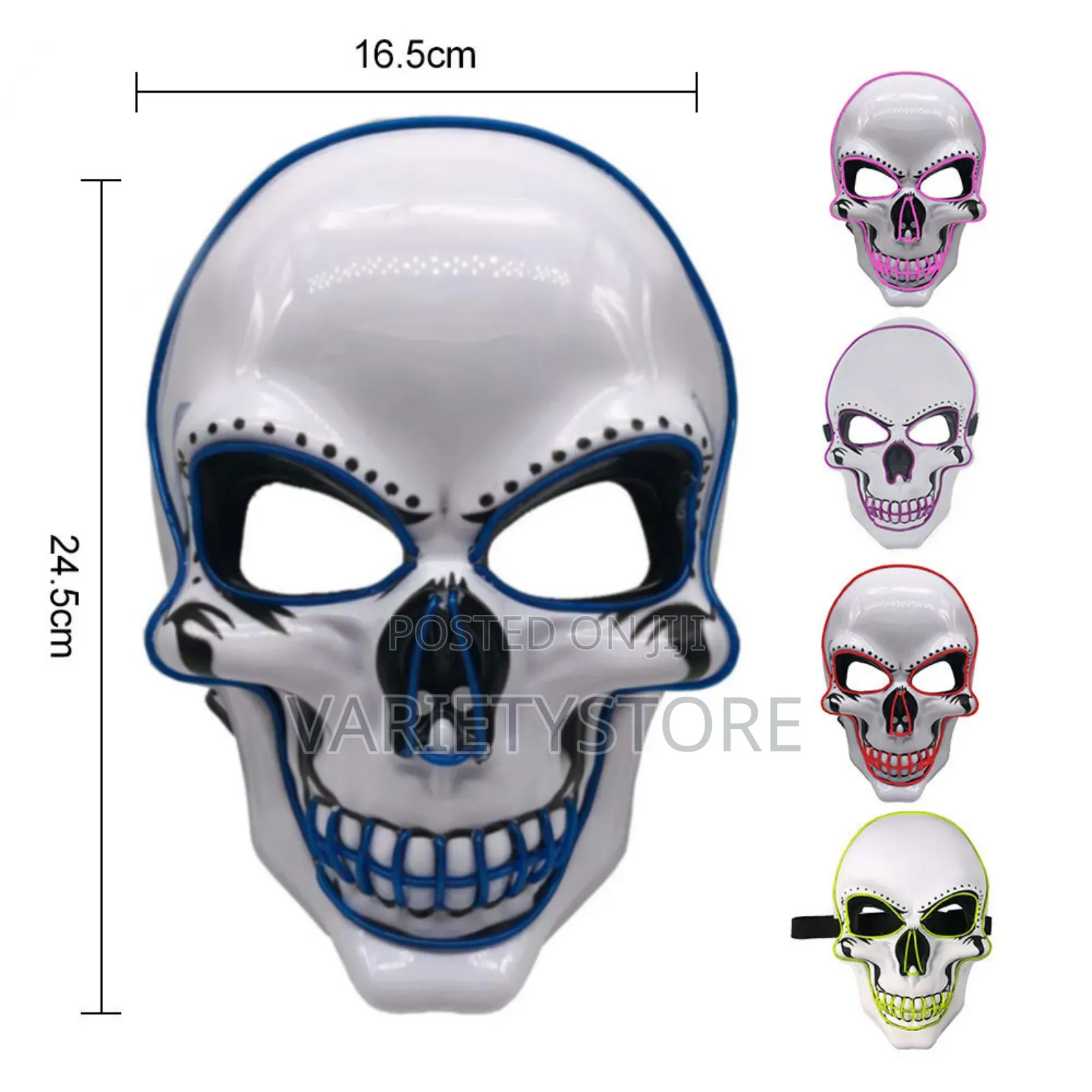 Halloween Glowing Skull Mask