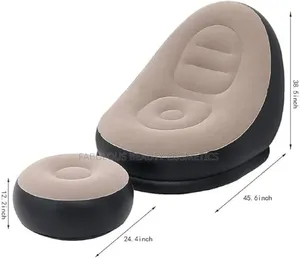 Inflatable Leisure Sofa Chair With Footstool