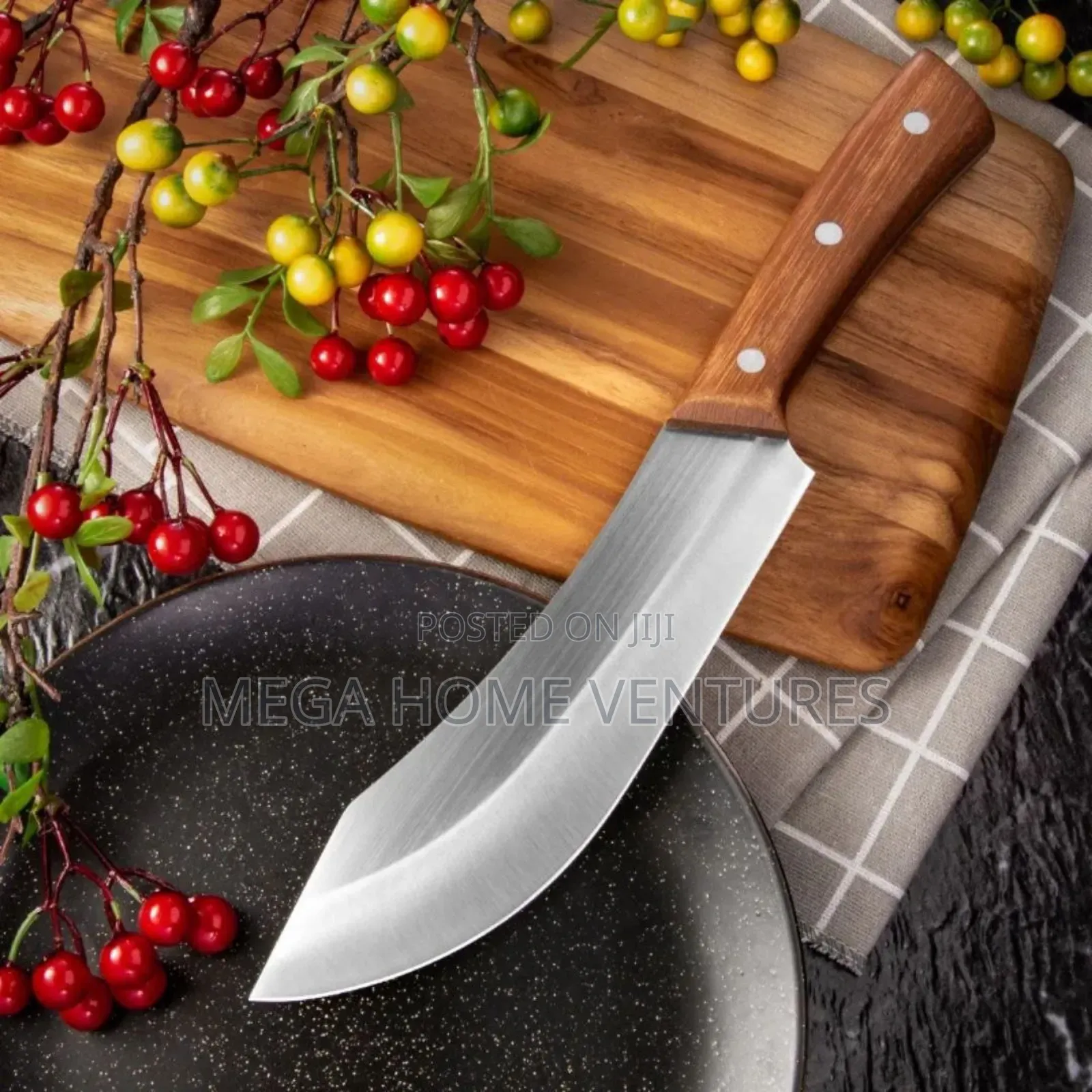 Quality Wooden Handle Chef Knife