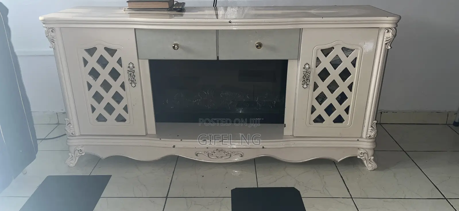 Tv Console With Fireplace
