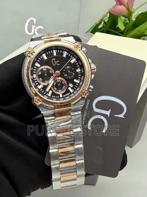 Gc Solid Quality Chronograph Watch Two Tone Strap