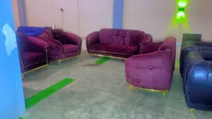 Thick Leather Look Sofa