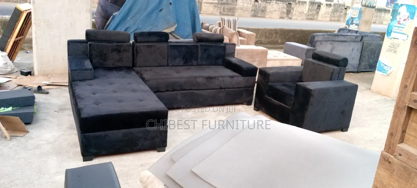 Standard Lshaped Sofa Sets With Headrest