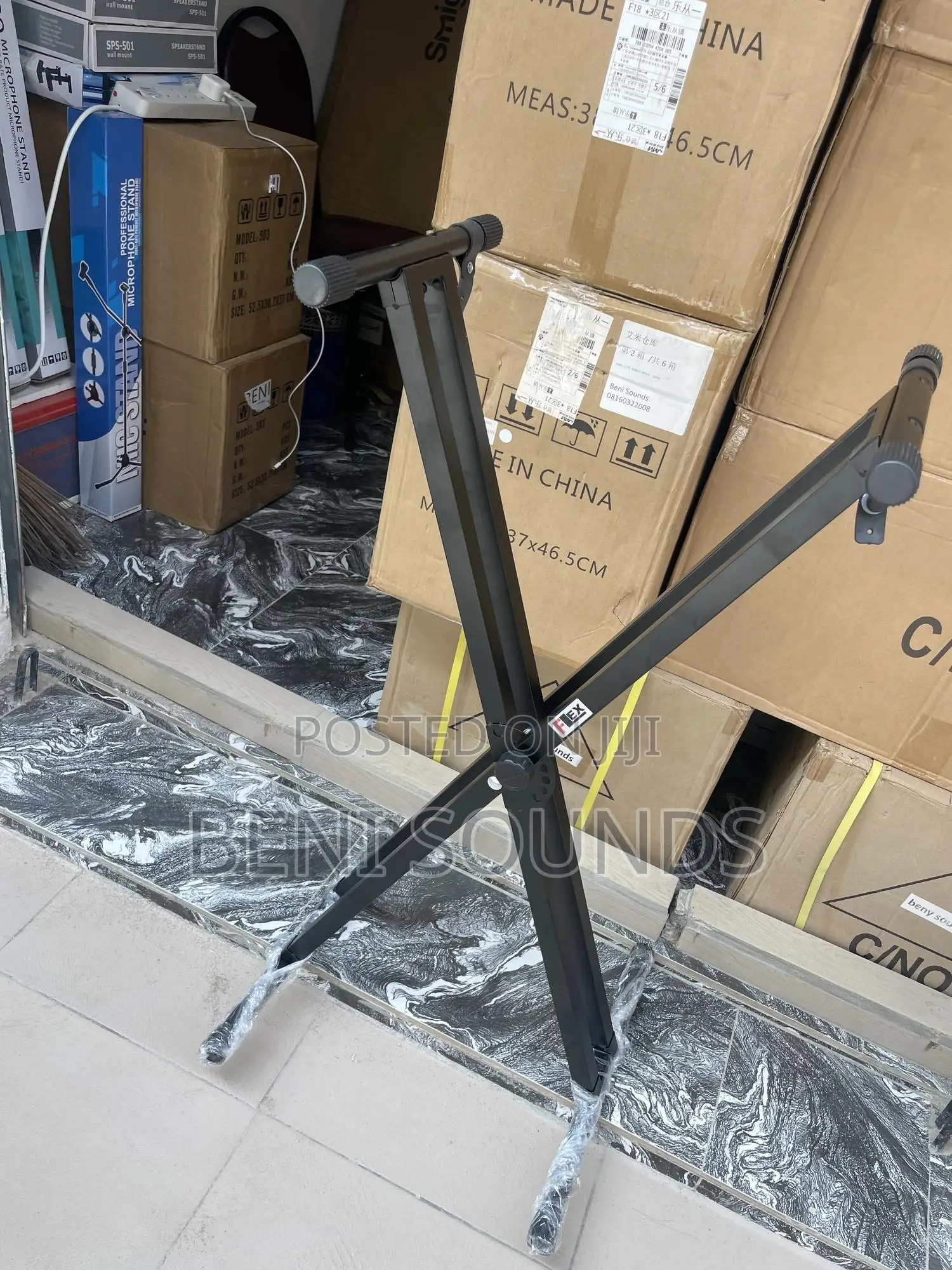 Double Tube Keyboard Stand Detachable