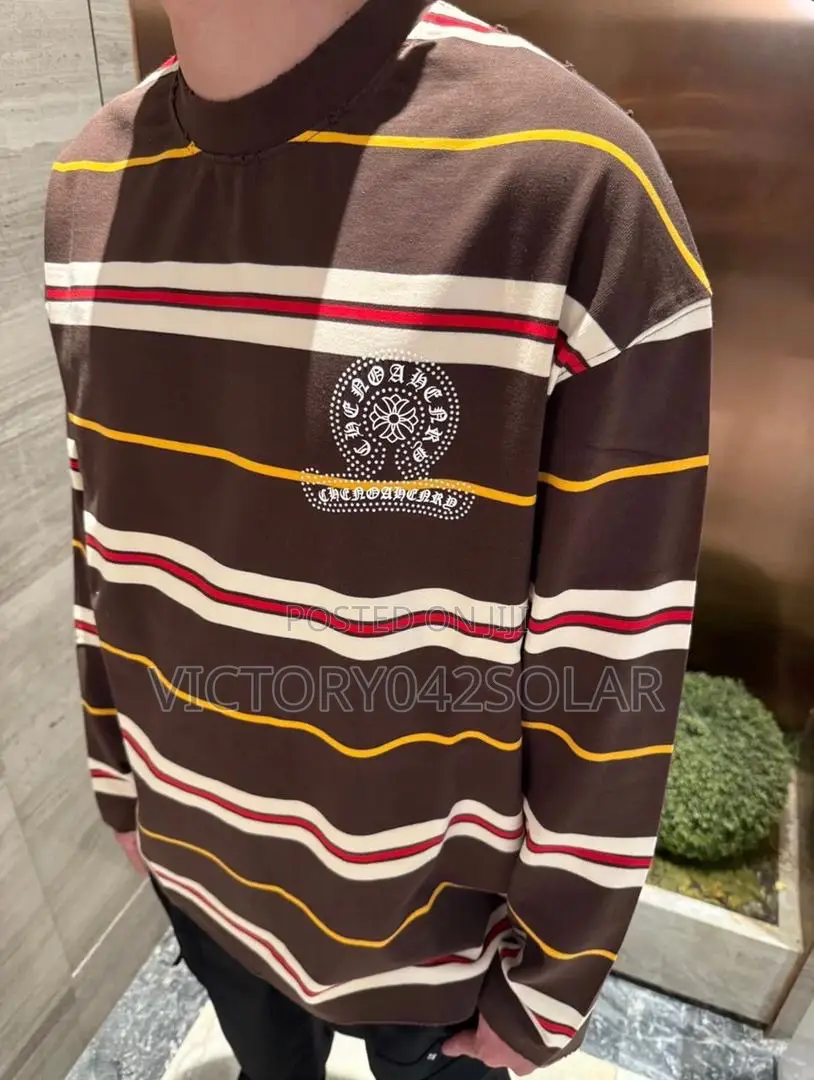 Chrome Hearts Striped Ls Tee*