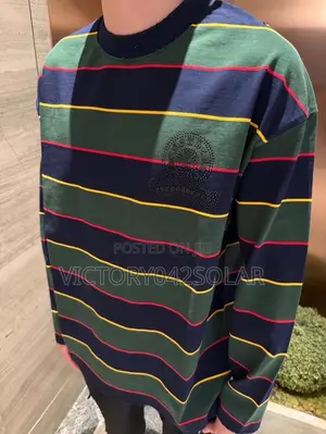*Chrome Hearts Striped Ls Tee