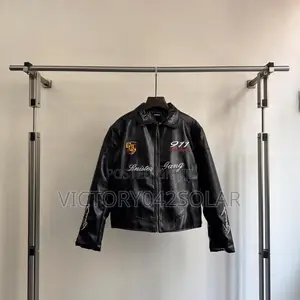 *Psylos 1 Regen Zone | Embroidered Motorcycle Leather Jacket*