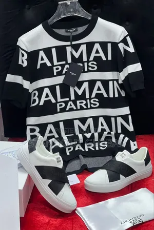 Luxury Balmain T Shirts and Sneakers