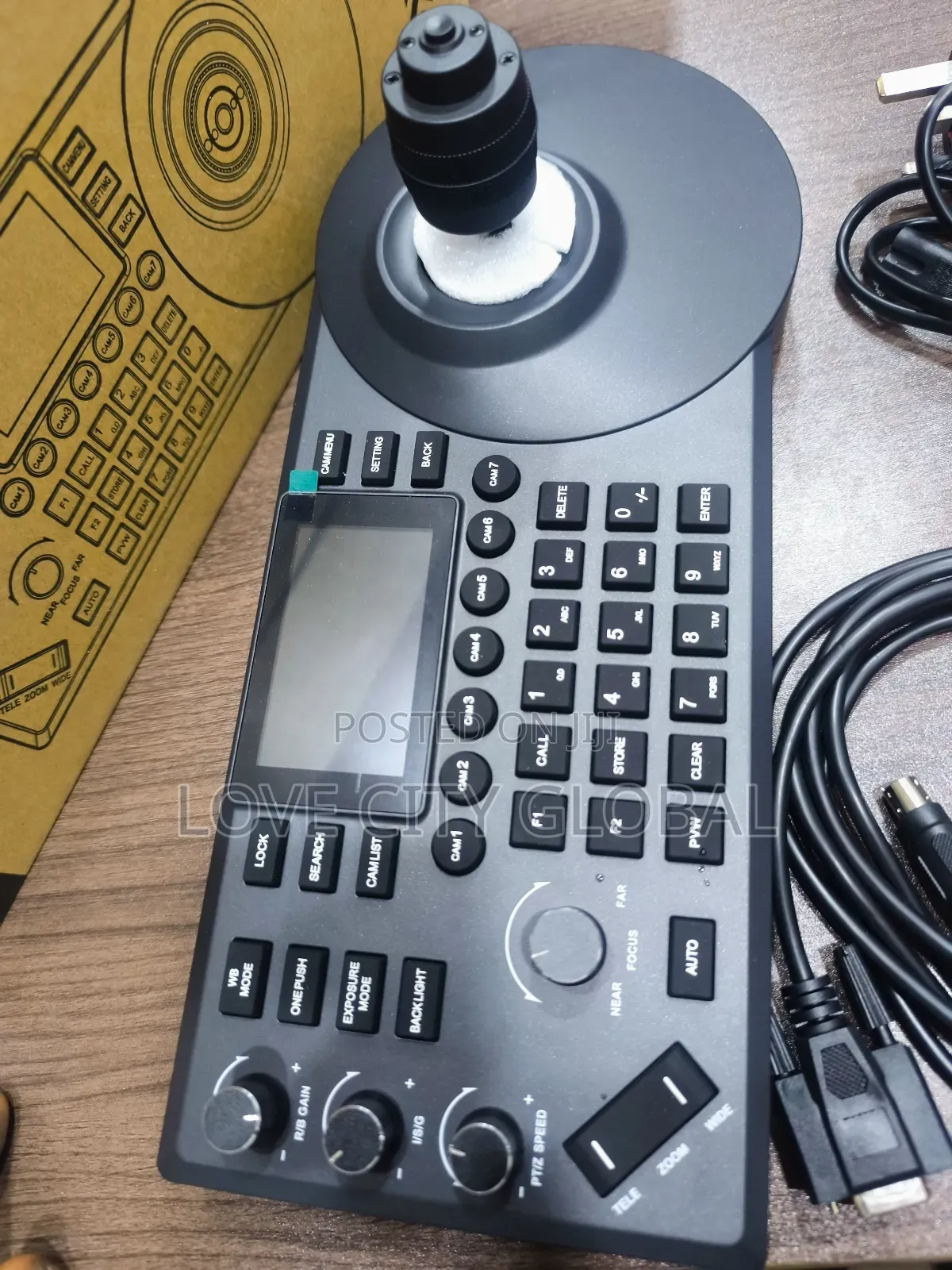 7 Channel Conference PTZ Camera Controller Panel 3-Inch LCD Screen