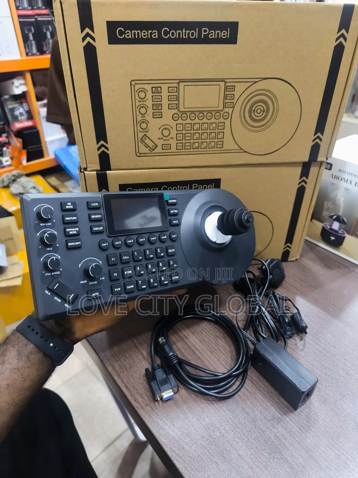 7 Channel Conference PTZ Camera Controller Panel 3-Inch LCD Screen
