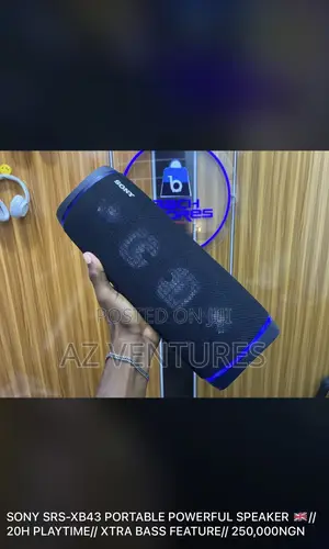Sony SRS-Xb43 Portable Powerful Speaker