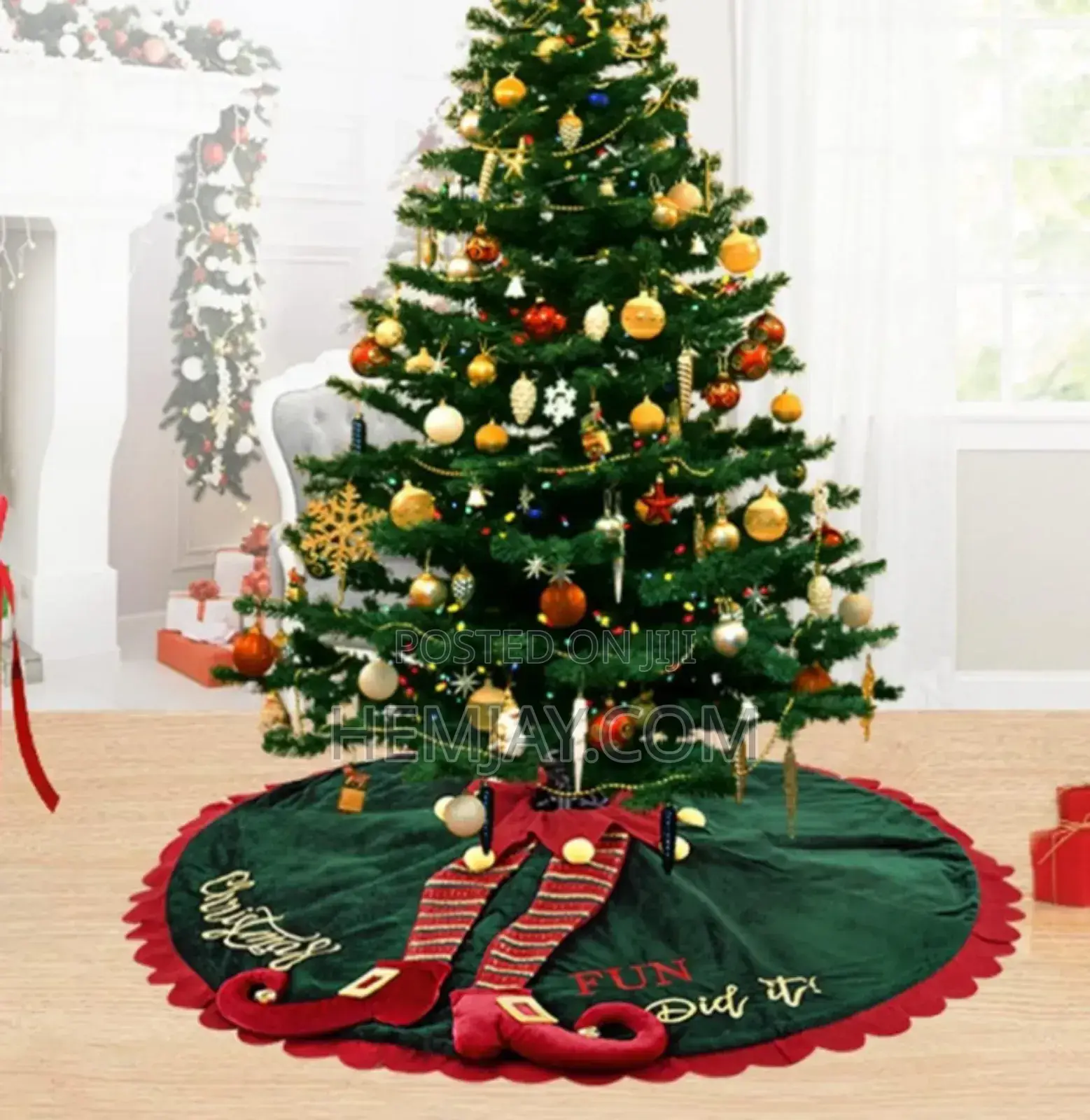 Christmas Tree Skirt (Tree Root Decoration)
