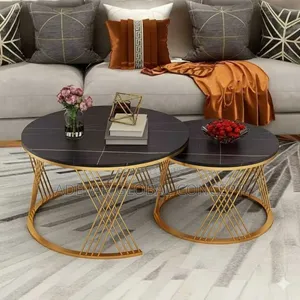 2in1 Real Marble Centre Table for Home and Office Use