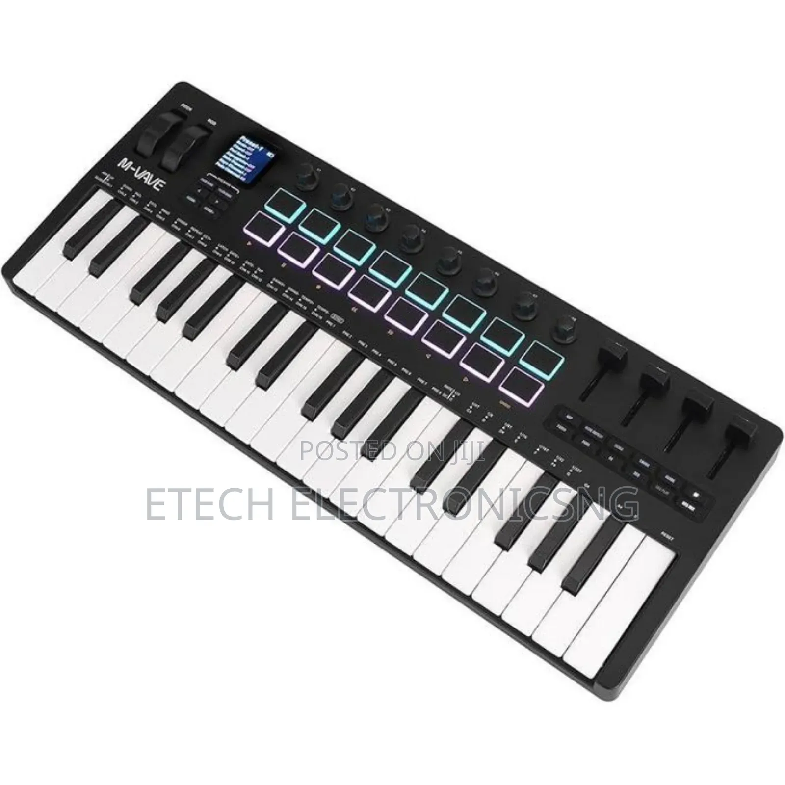 M Vave Studio Midi Keyboard With Drum Pads Smk37