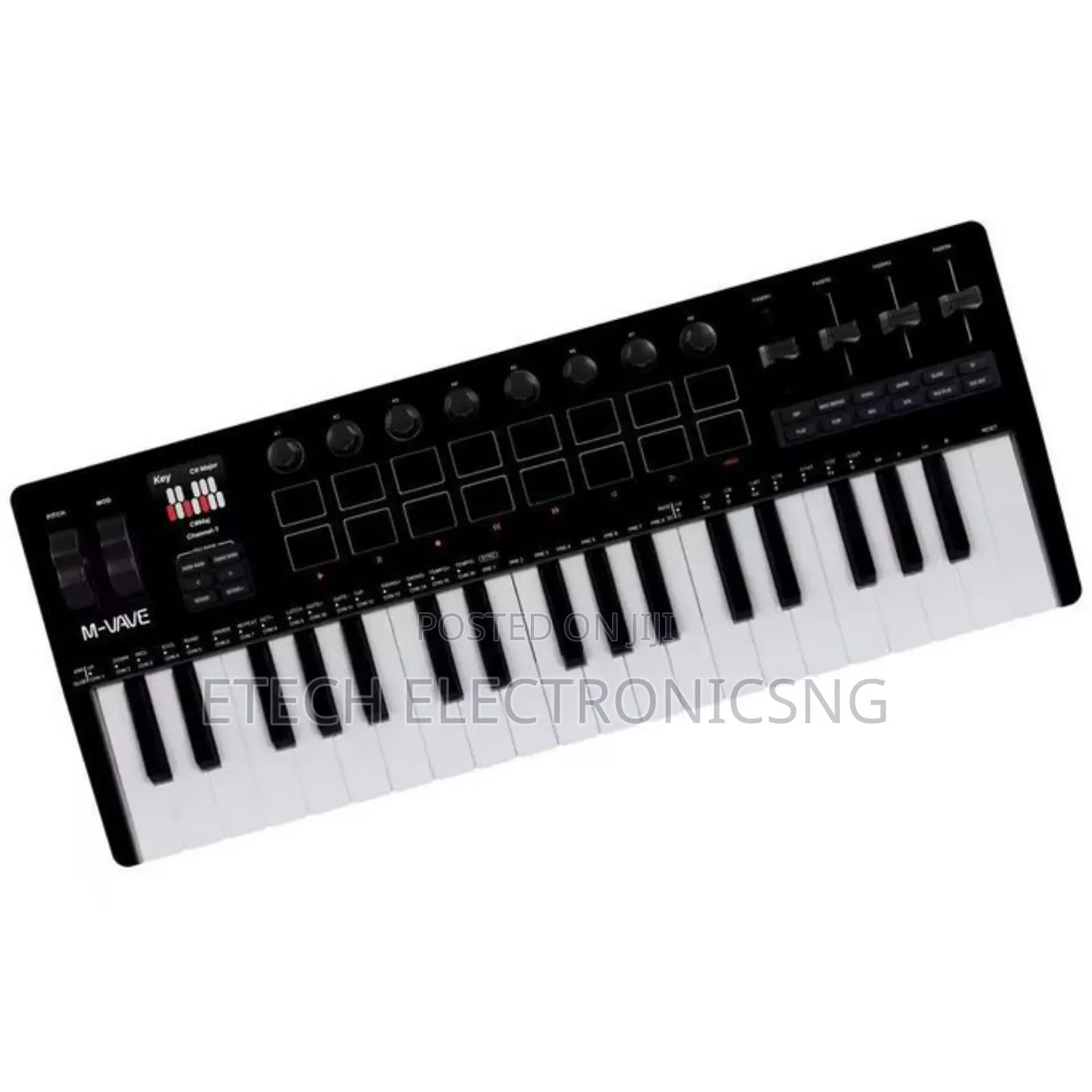 M Vave Studio Midi Keyboard With Drum Pads Smk37