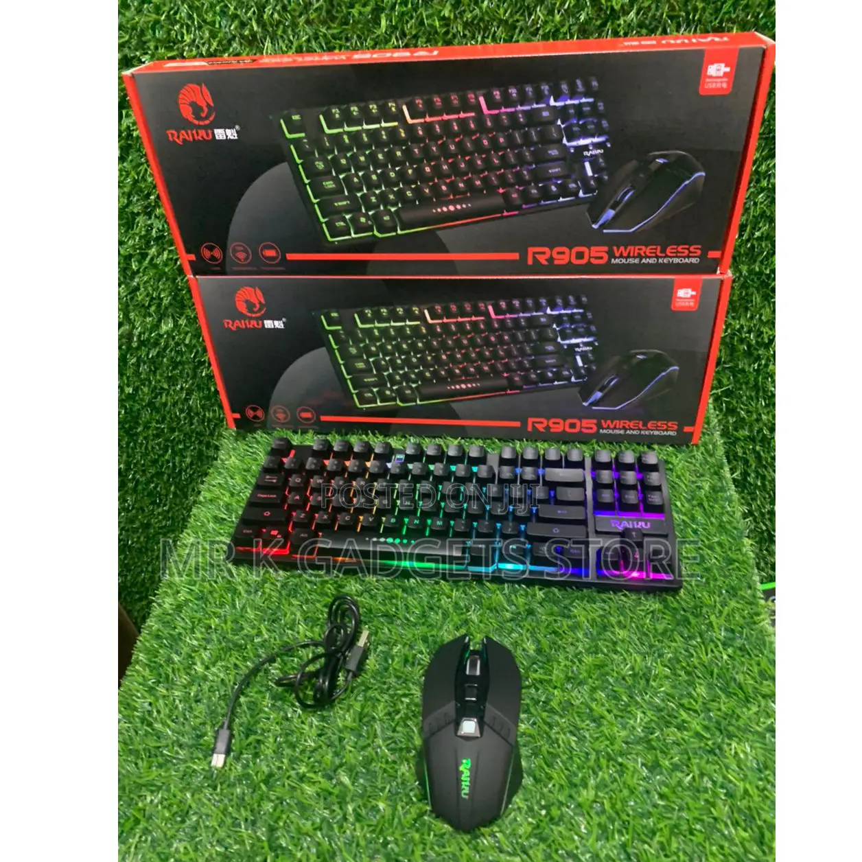 Raiku Gaming Keyboard With RGB Light