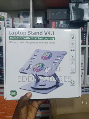 Laptop Stand V4.1 360 Base With Electric Dual Fan