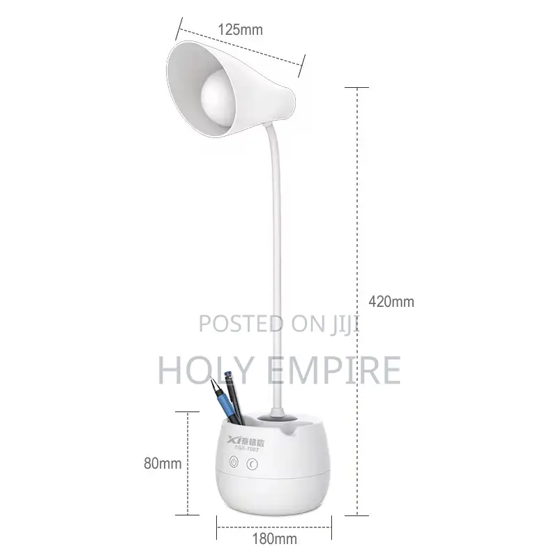 Led Usb Charging Table Lamp Touch Control Reading Light With Storage