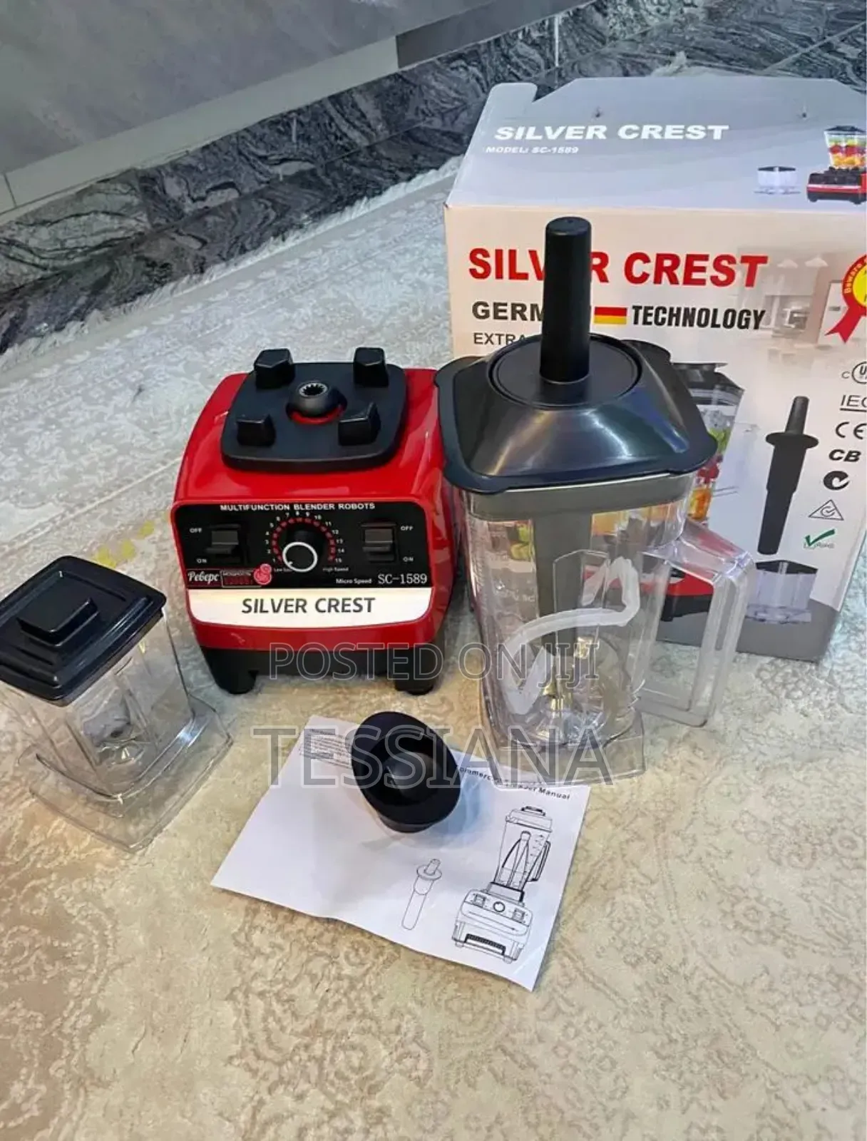Silver Crest Double Cup Multi-Purpose Blender (8500w)