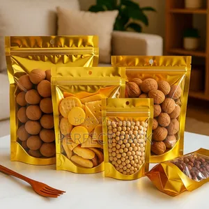 Gold Transparent Pouch