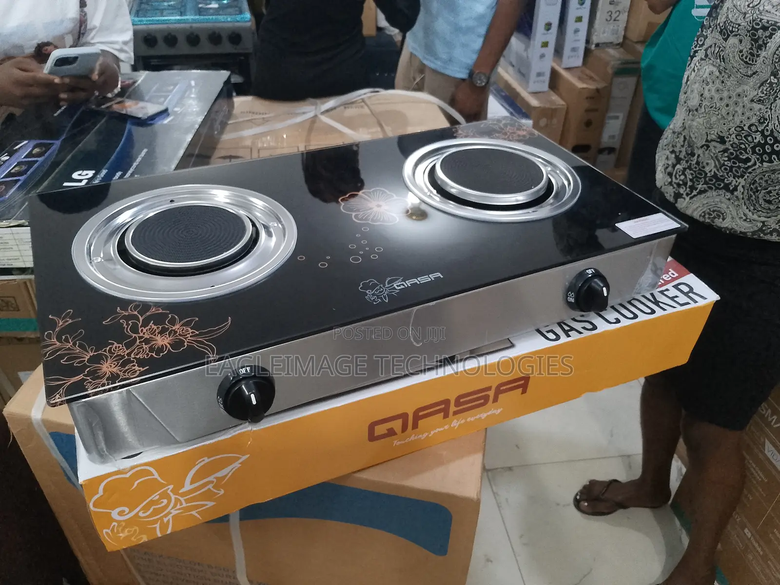 Qasa 2 Burner Table Top – Stainless Cover (New)
