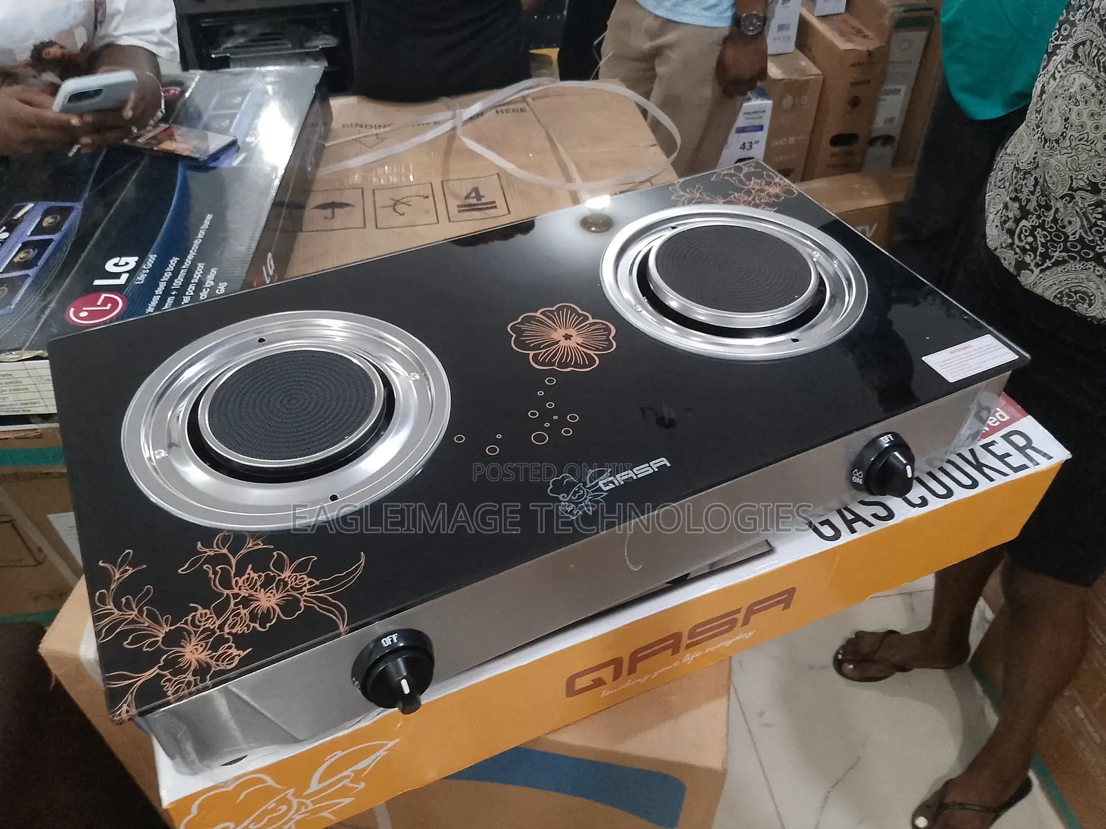 Qasa 2 Burner With Grill Function – Factory Sealed