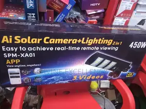 2in1 Solar Light and Triple Lens CCTV Camera