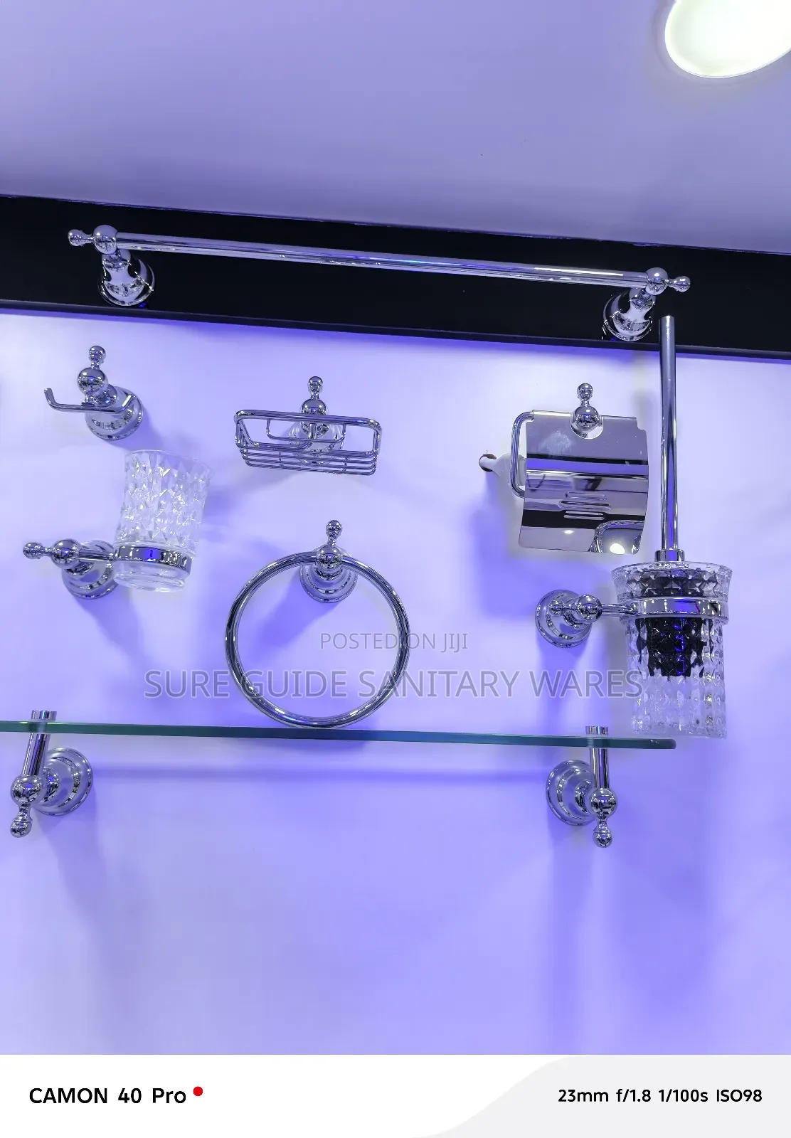 Mmaat Silver Bathroom Accessories
