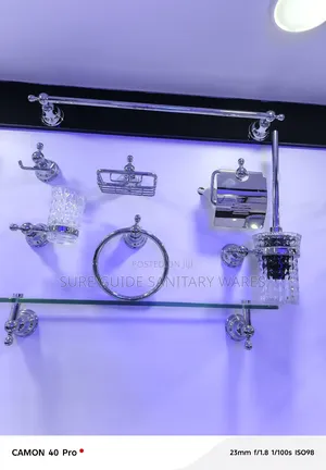 Mmaat Silver Bathroom Accessories