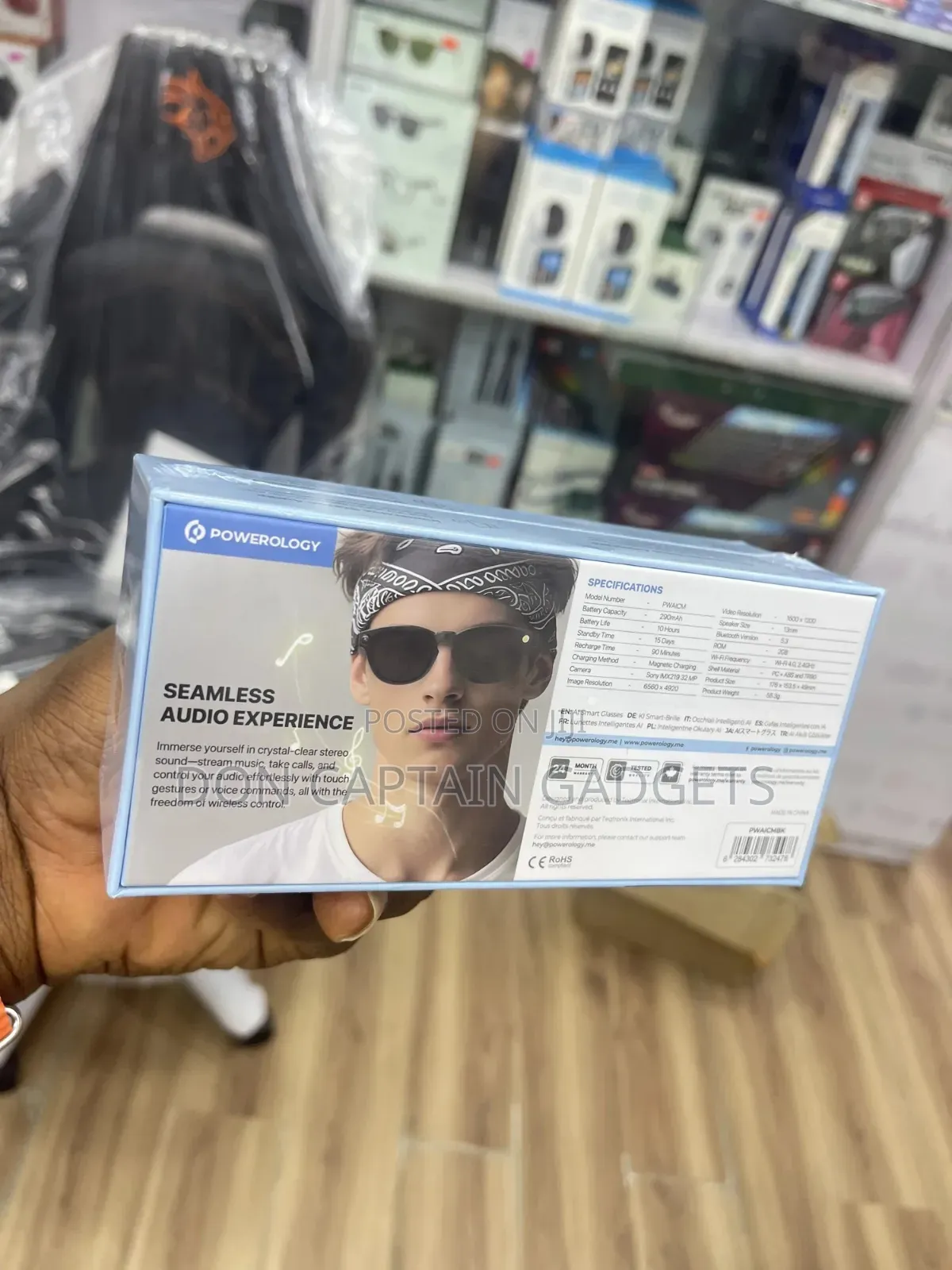 Powerology Ai Smart Glasses ( Lovanni ) With Voice Assistant