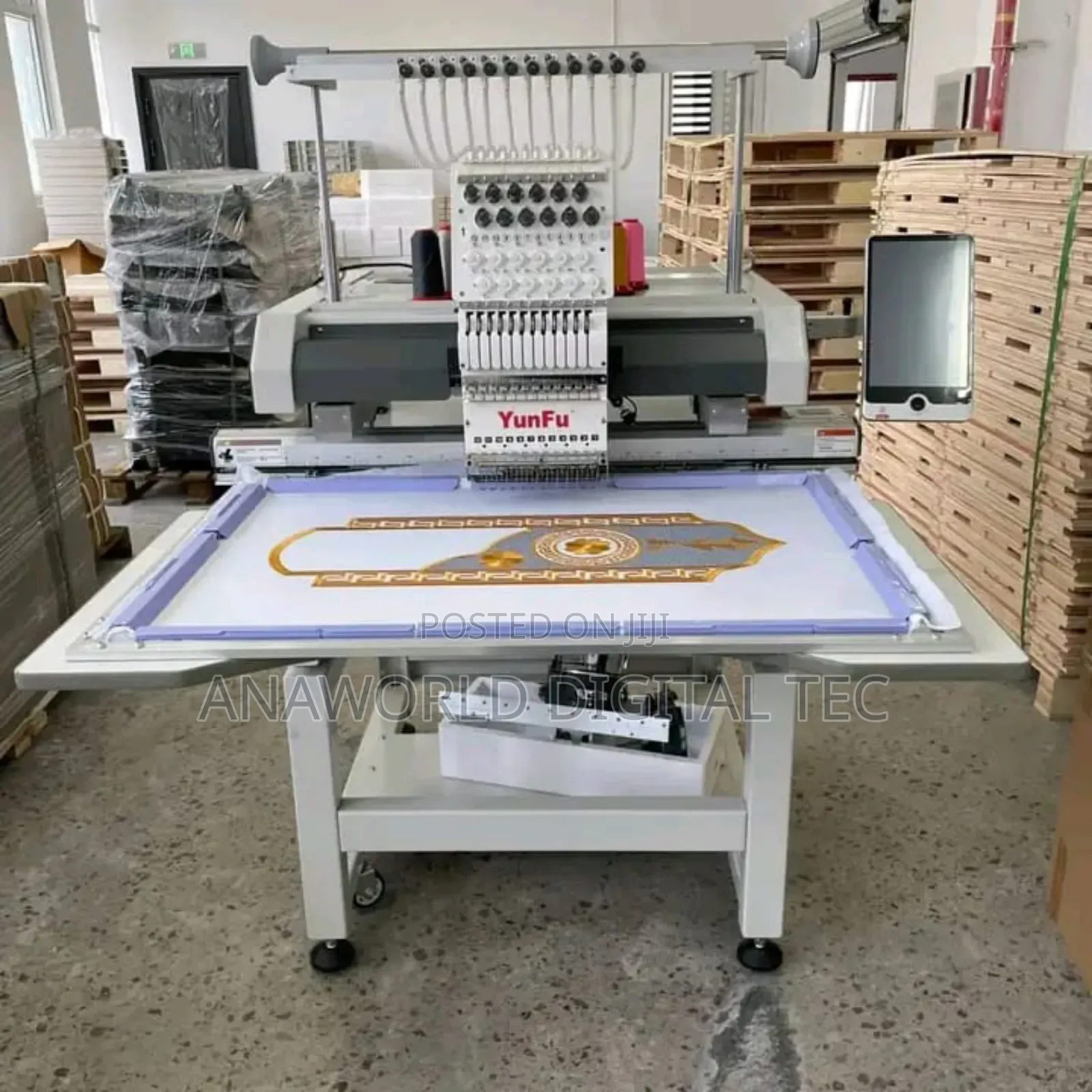500x800 1head 12needle Large Frame Monogramming Embroidery Machine