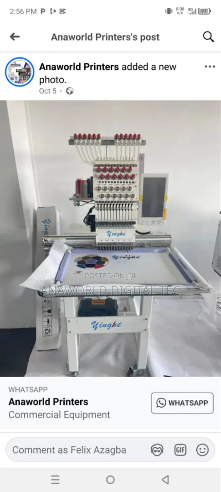 500x800 1head 12needle Large Frame Monogramming Embroidery Machine