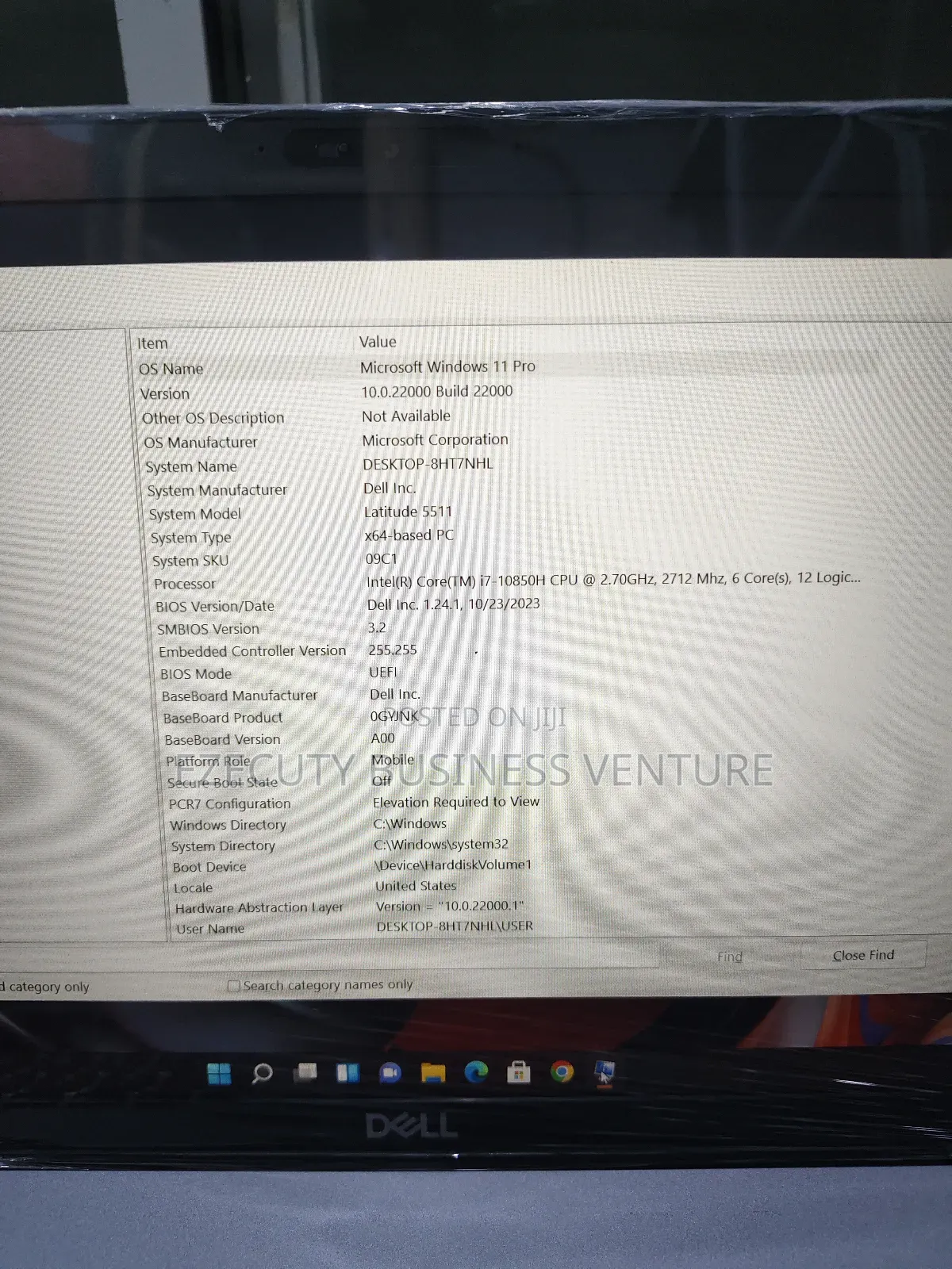Laptop Dell 8GB Intel Core i7 SSD 256GB