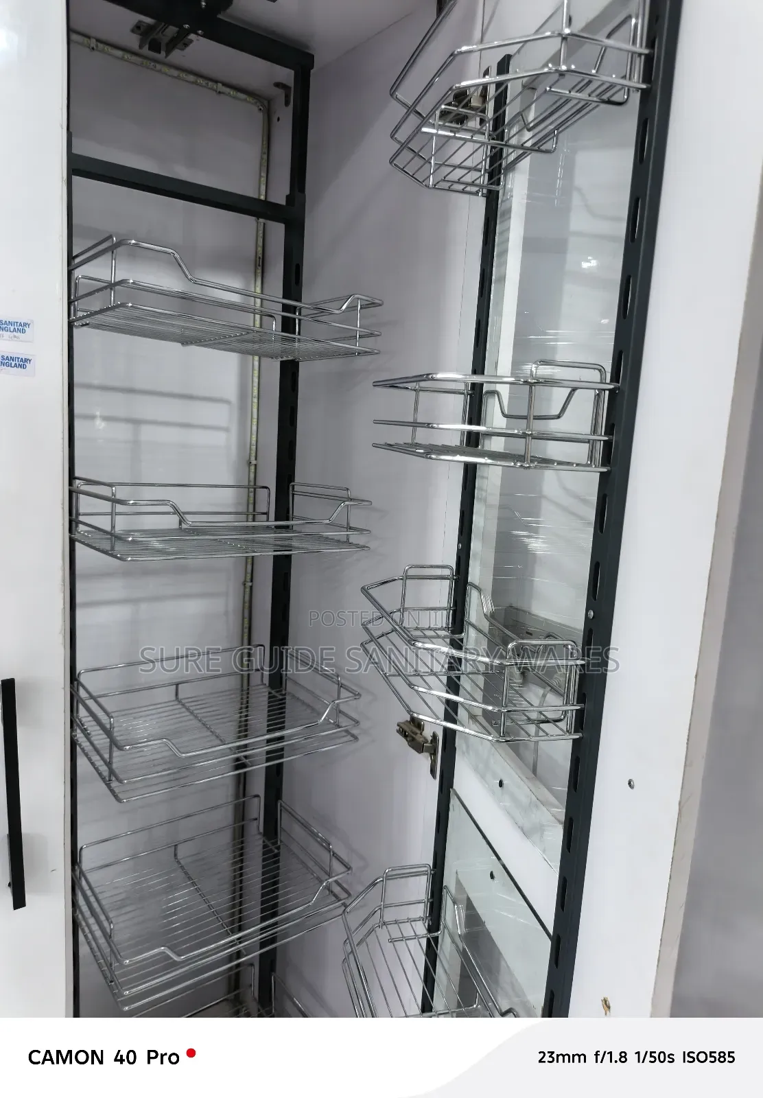 Cabinet Mount Basket Pantry Unit