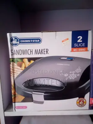 Crown Star Sandwich Maker 2 Slice (Mc Sm92)
