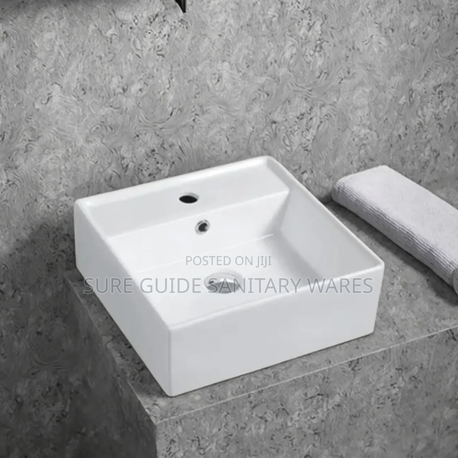 Rectangular Shape Countertops Basin
