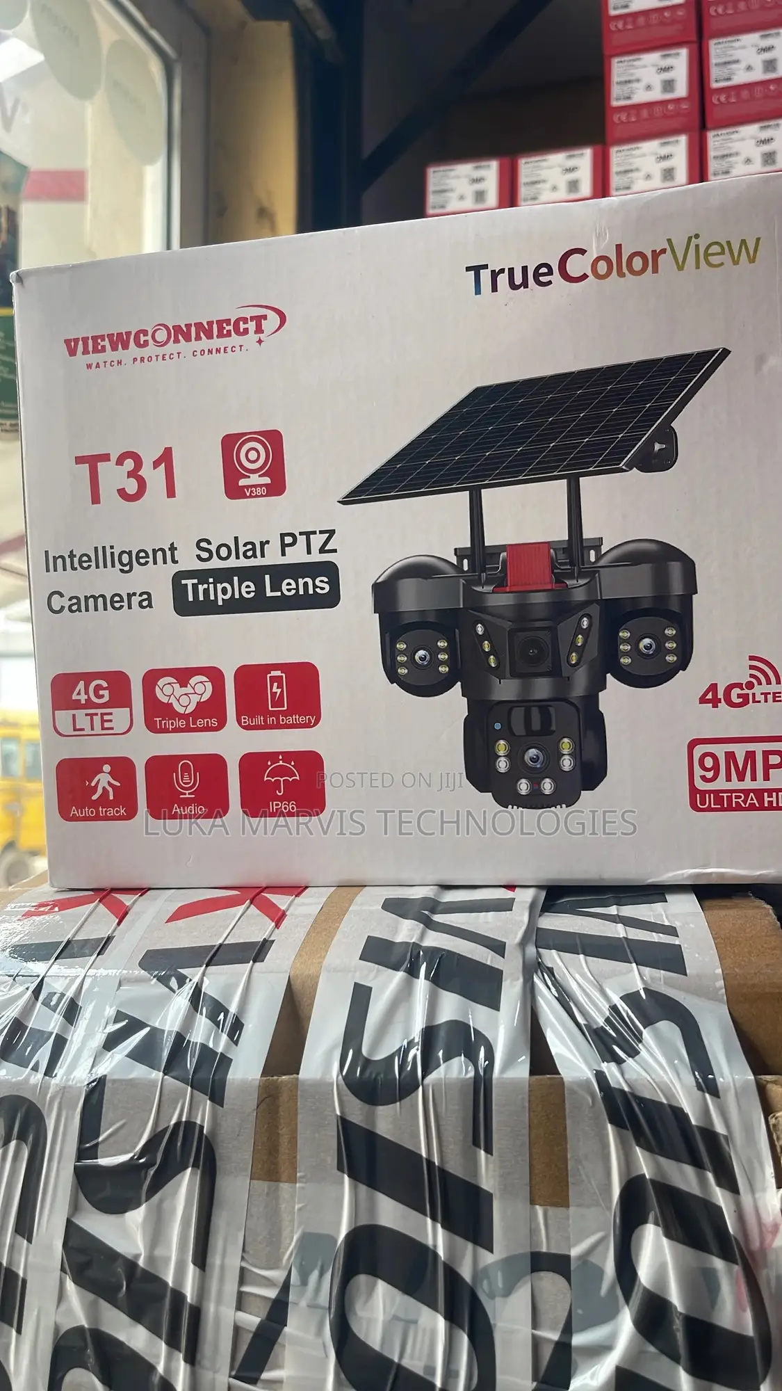 Triple Len Solar PTZ Camera